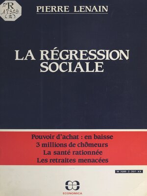 cover image of La régression sociale